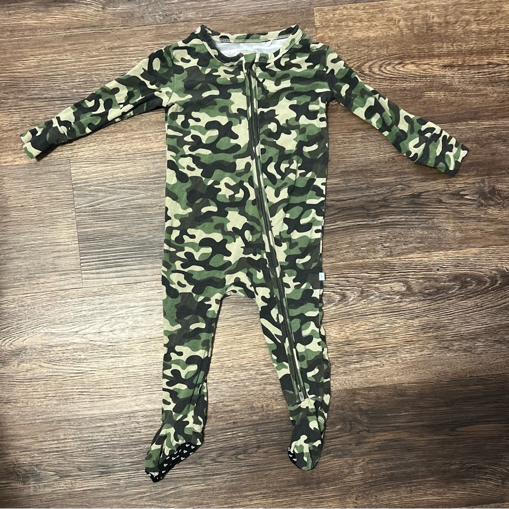 Posh Peanut Camo Bamboo Footie Pajama
